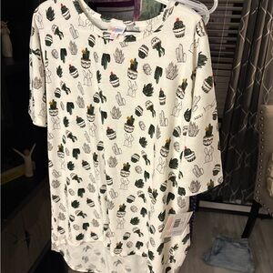 Succulent Print T-Shirt